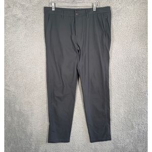 Lululemon Commission Pants Men 36 x 31 Grey Slim Tapered Technical Chinos